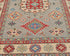 4x6 Gray Kuba Afghan Hand Knotted Wool Area Rug